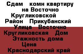 Сдам 1-комн.квартиру на Восточно-Кругликовской,113 › Район ­ Прикубанский › Улица ­ Восточно-Кругликовская › Дом ­ 113 › Этажность дома ­ 16 › Цена ­ 13 000 - Краснодарский край, Краснодар г. Недвижимость » Квартиры аренда   . Краснодарский край,Краснодар г.